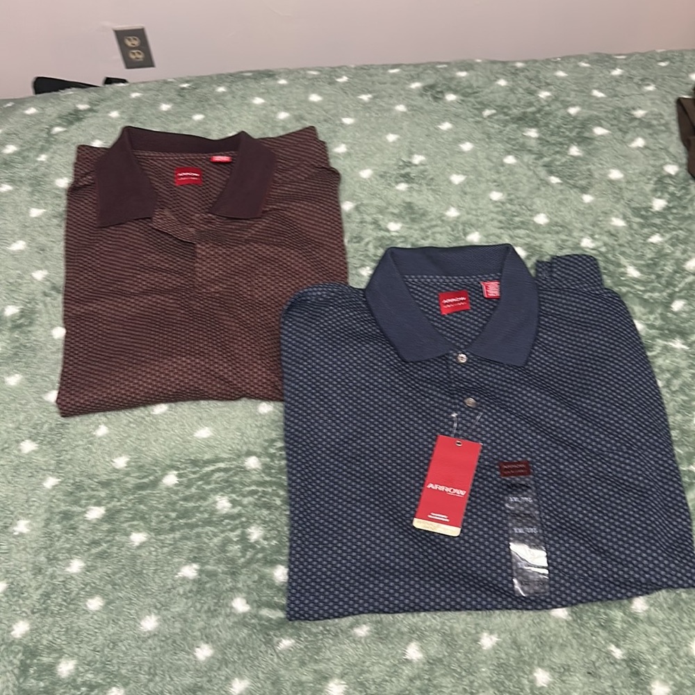 Mens NWT Arrow USA golf shirt bundle